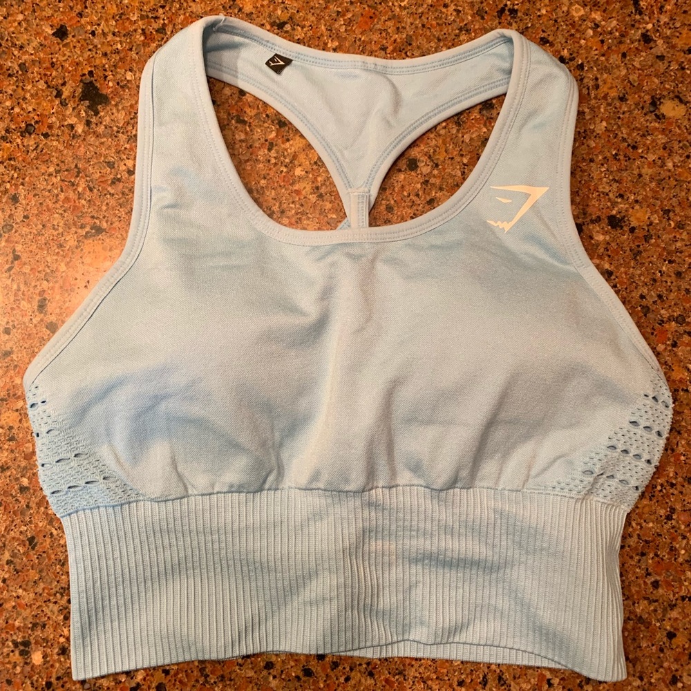 Gymshark Energy Seamless Vest - Sky Blue